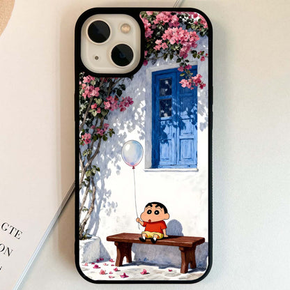 Shinchan Floral House Glass Case