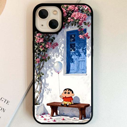 Shinchan Floral House Glass Case