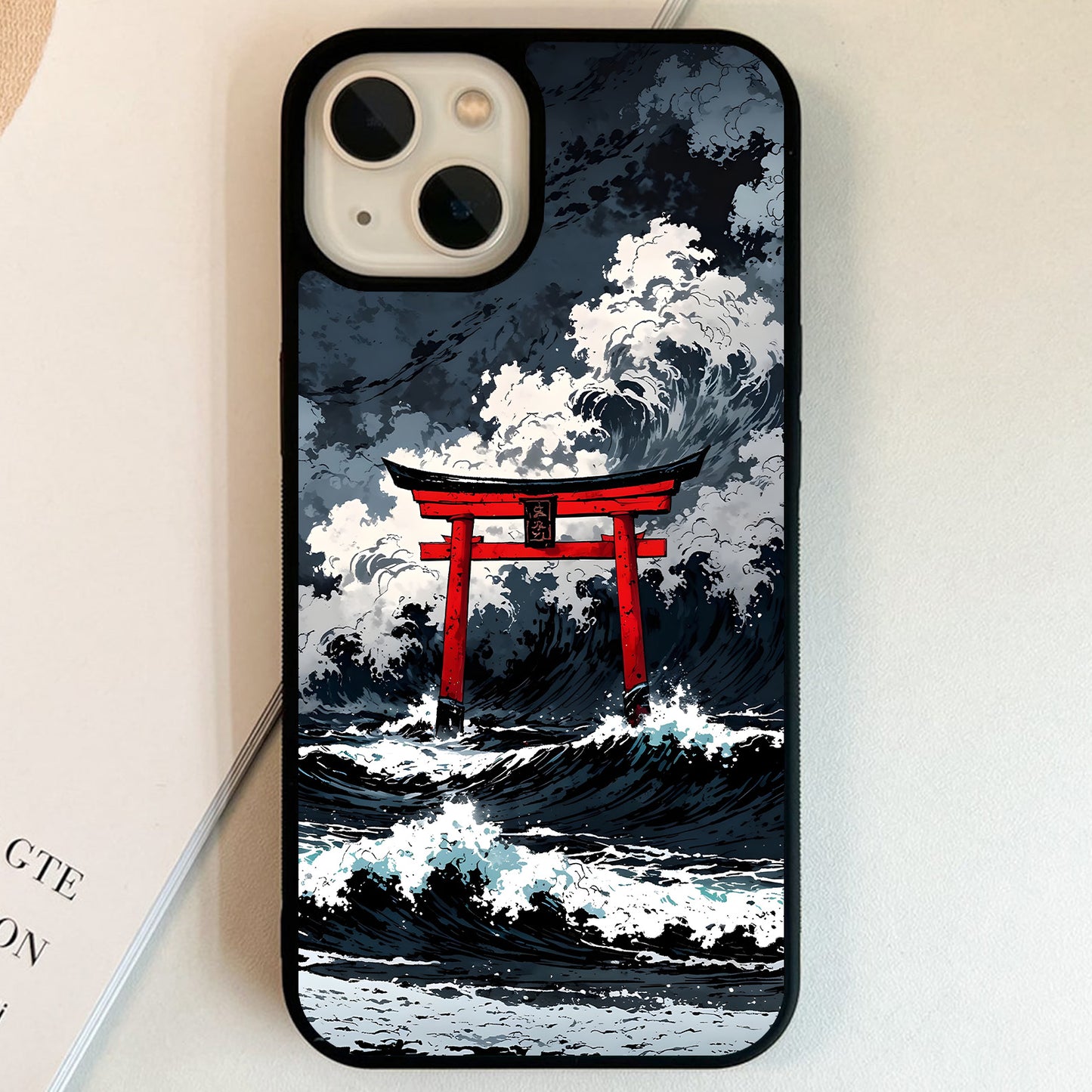 Stormy Torii Gate Glass Case