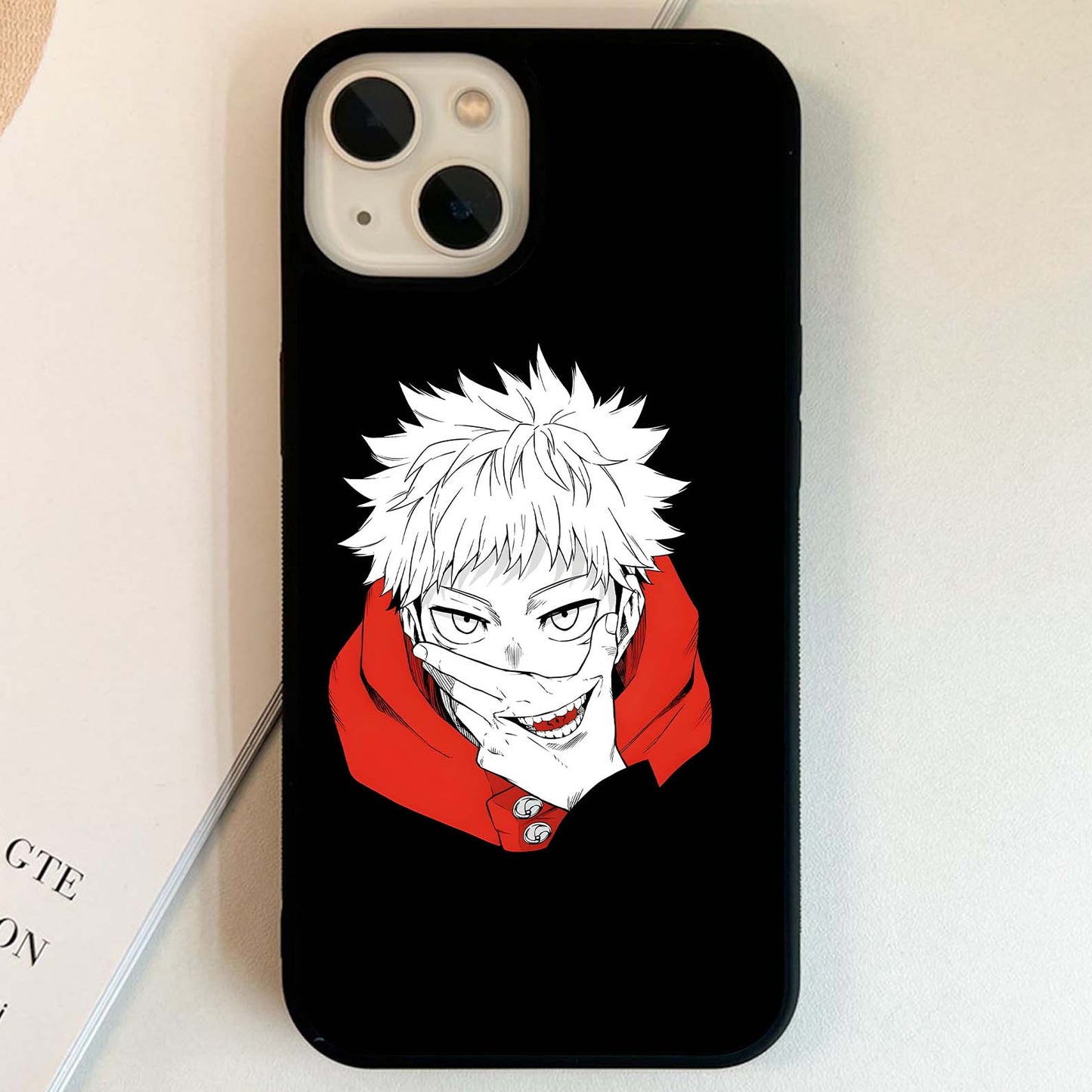 Crimson Chaos Smile Glass Case