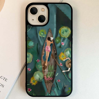 Serene Boat Dream Glass Case