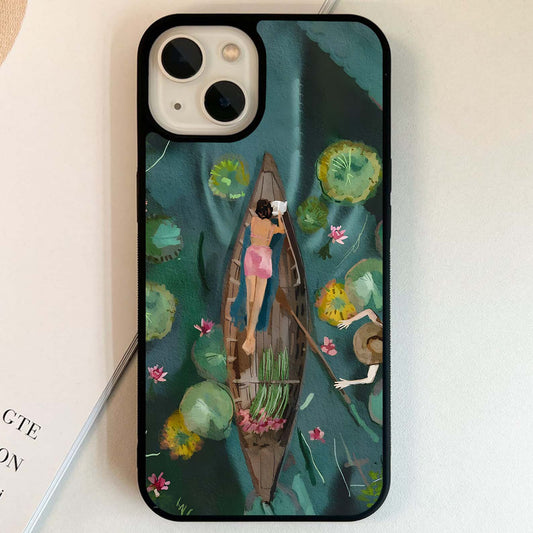 Serene Boat Dream Glass Case