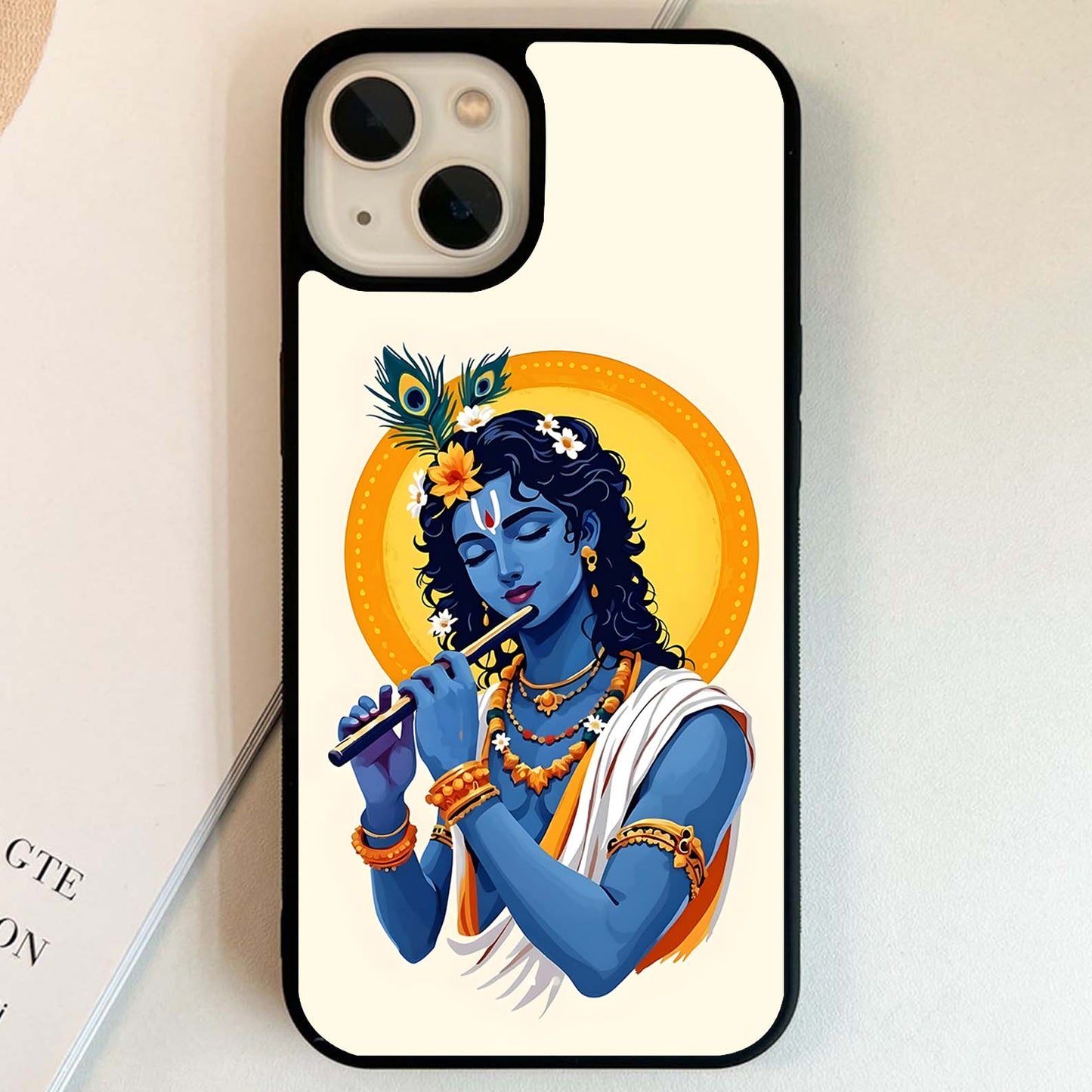 Krishna Eternal Flute Glass Case