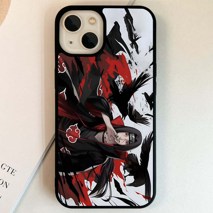 Crimson Crow Illusion Glass Case