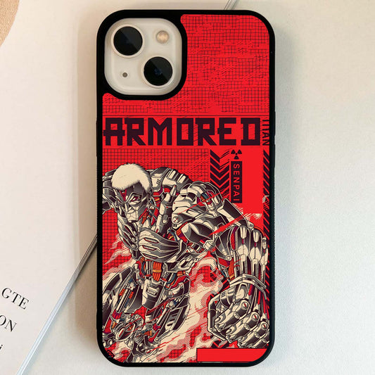 Crimson Mecha Titan Glass Case