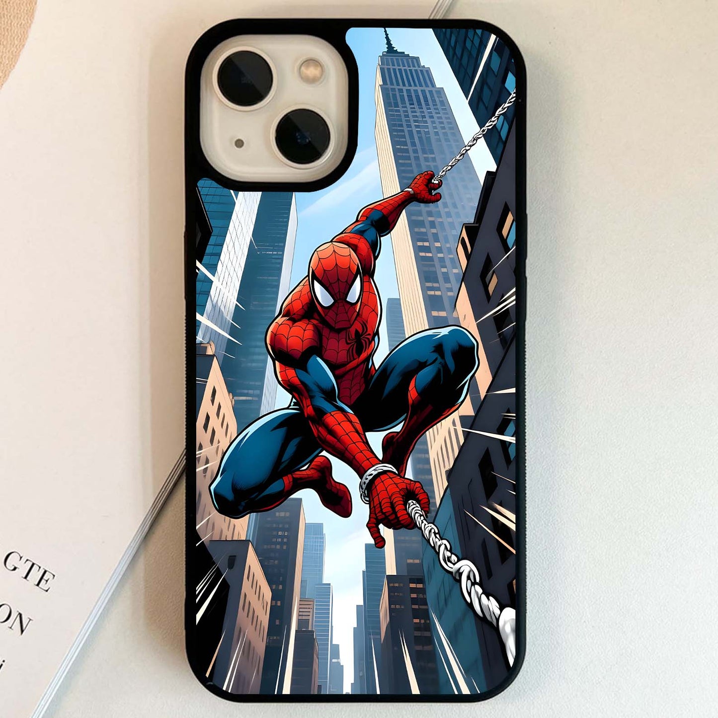 Spiderman Pixel Rush Glass Case