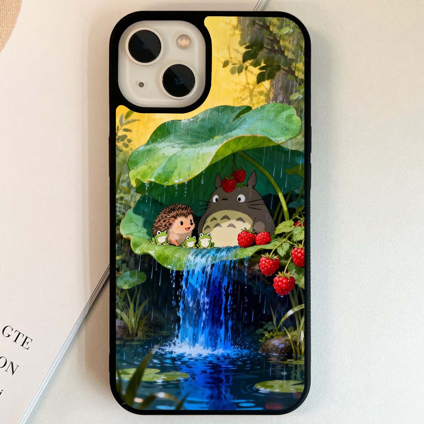 Totoro Rain Shelter Glass Case