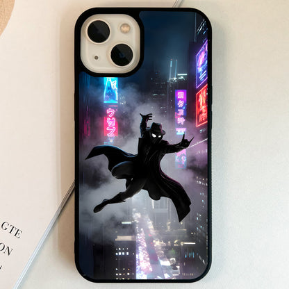 Noir Neon Phantom Glass Case