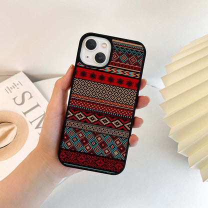 Boho Colorful Pattern Glass Case