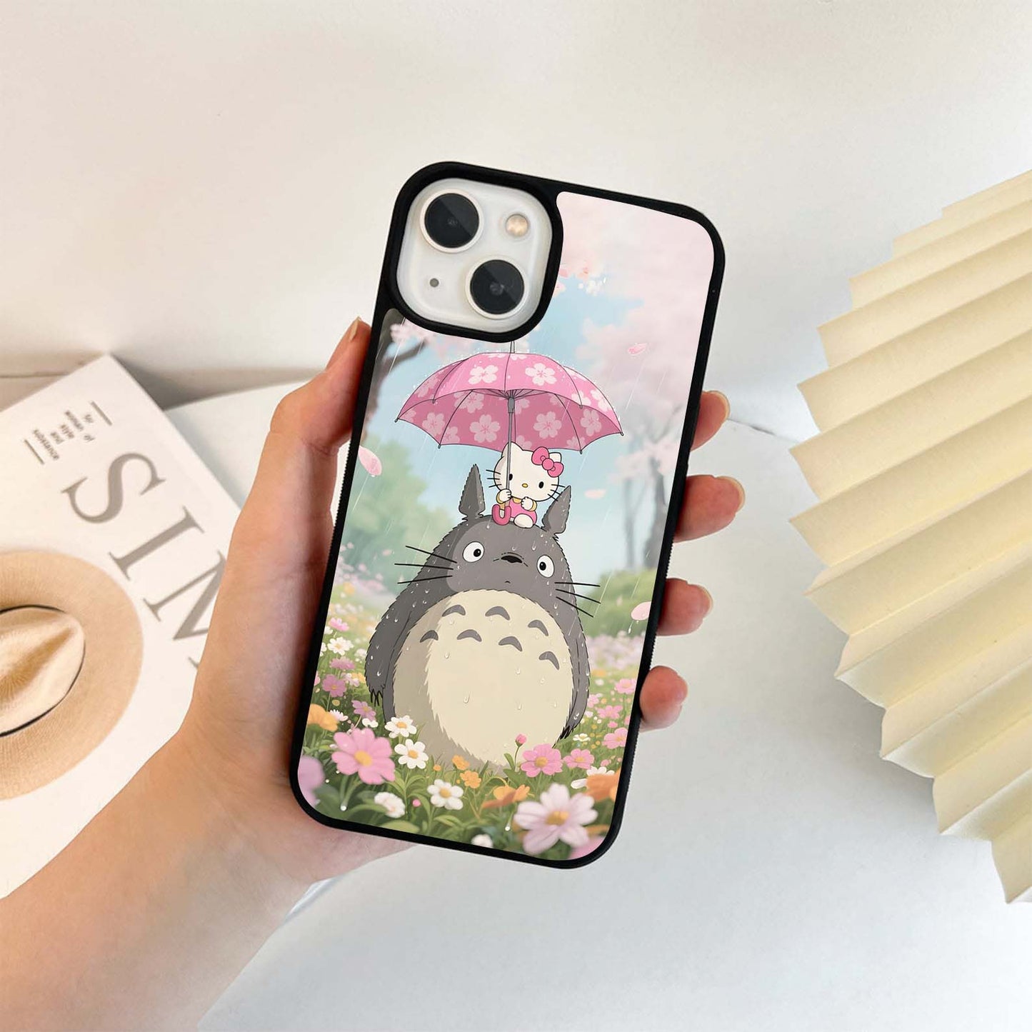 Hello Totoro Blossoms Glass Case