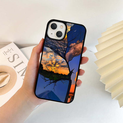 Silhouette Sky Fragments Glass Case