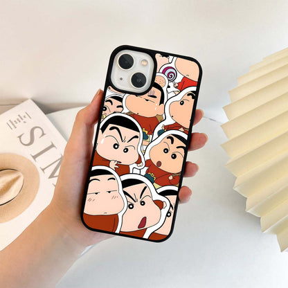 Shinchan Crazy Faces Glass Case