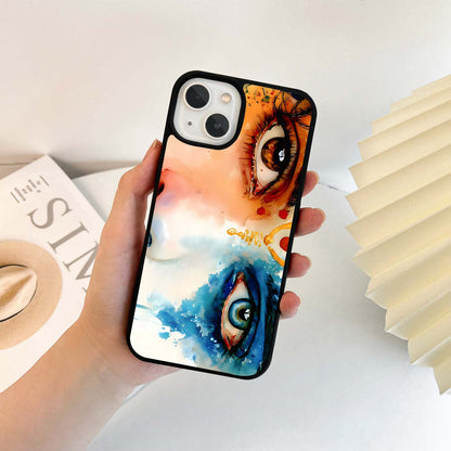 Krishna Mystic Eyes Glass Case