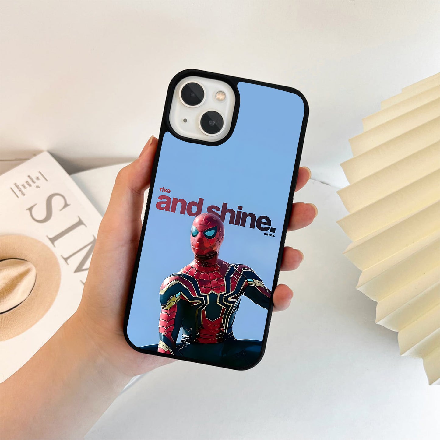 Spiderman Rise Shine Glass Case