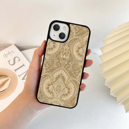 Ivory Paisley Grace Glass Case