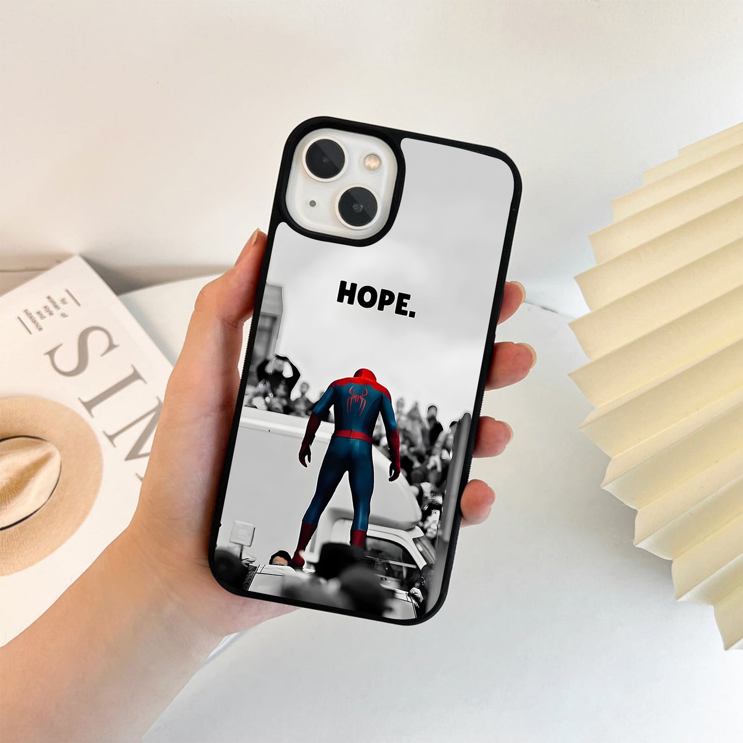 Spiderman Symbol Hope Glass Case