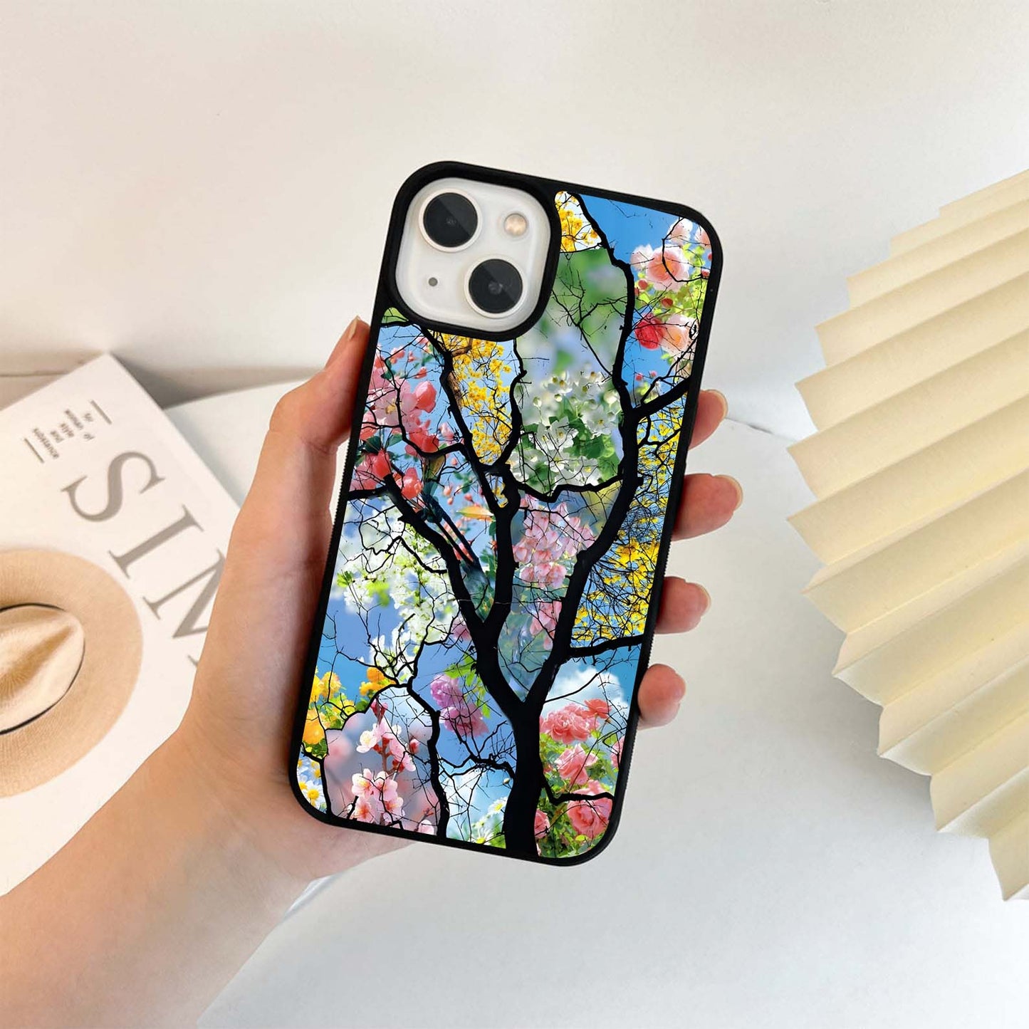Blooming Mosaic Dreams Glass Case