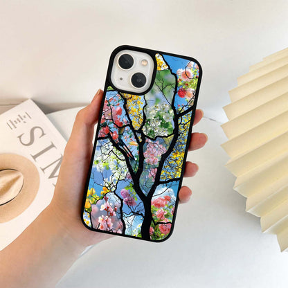 Blooming Mosaic Dreams Glass Case