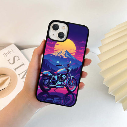 Neon Mountain Rider Glass Case