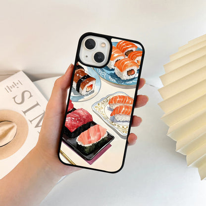 Fresh Sushi Feast Glass Case