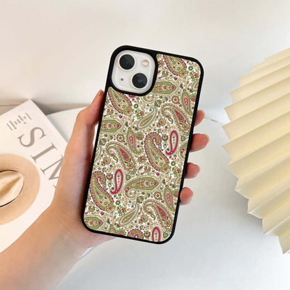 Vintage Paisley Meadow Glass Case