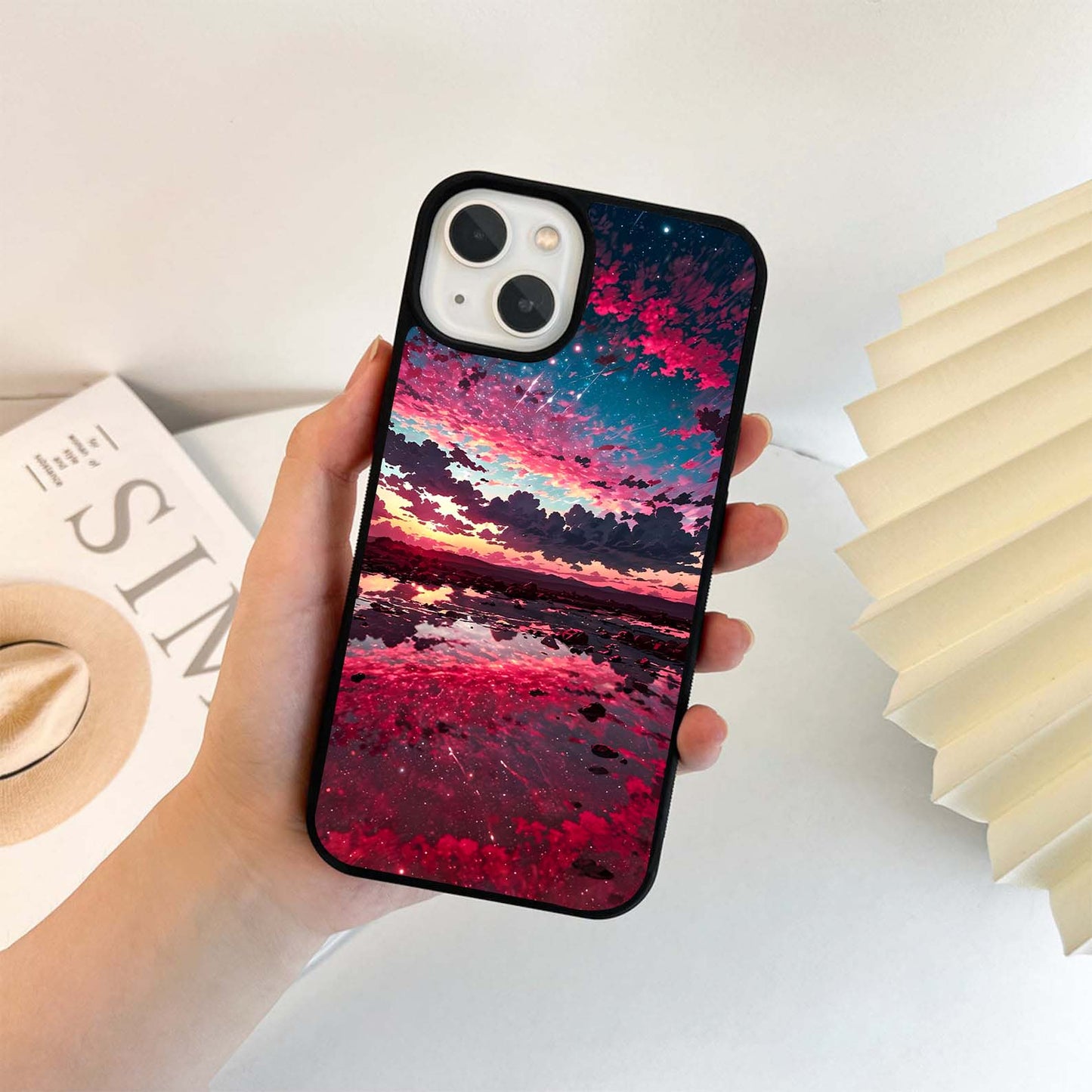 Cosmic Twilight Reflection Glass Case