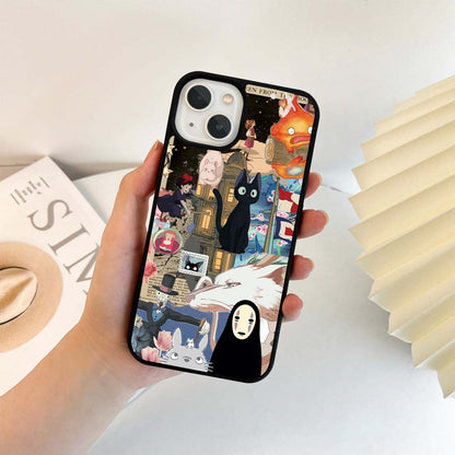 No Face Collage Glass Case