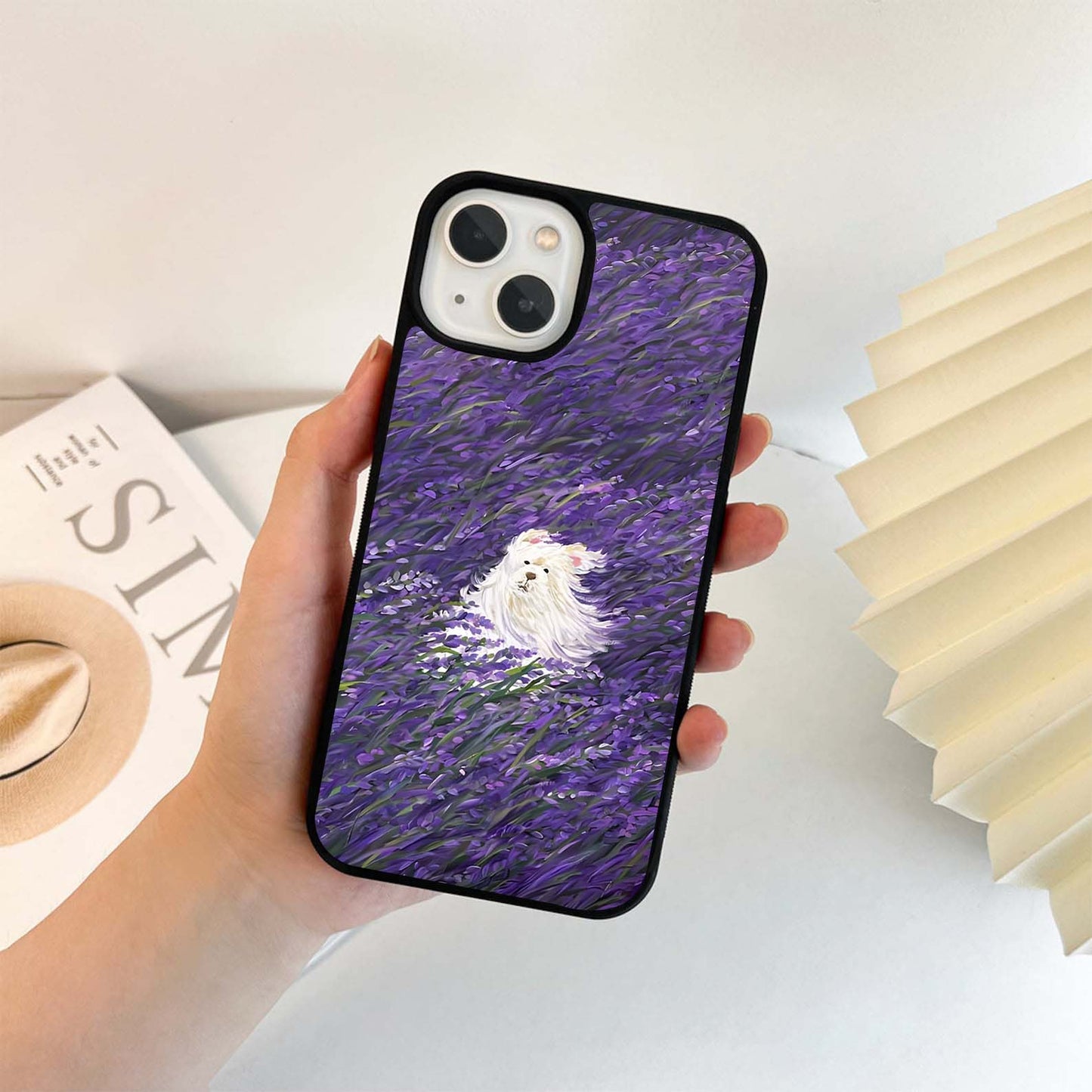 Lavender Dream Field Glass Case