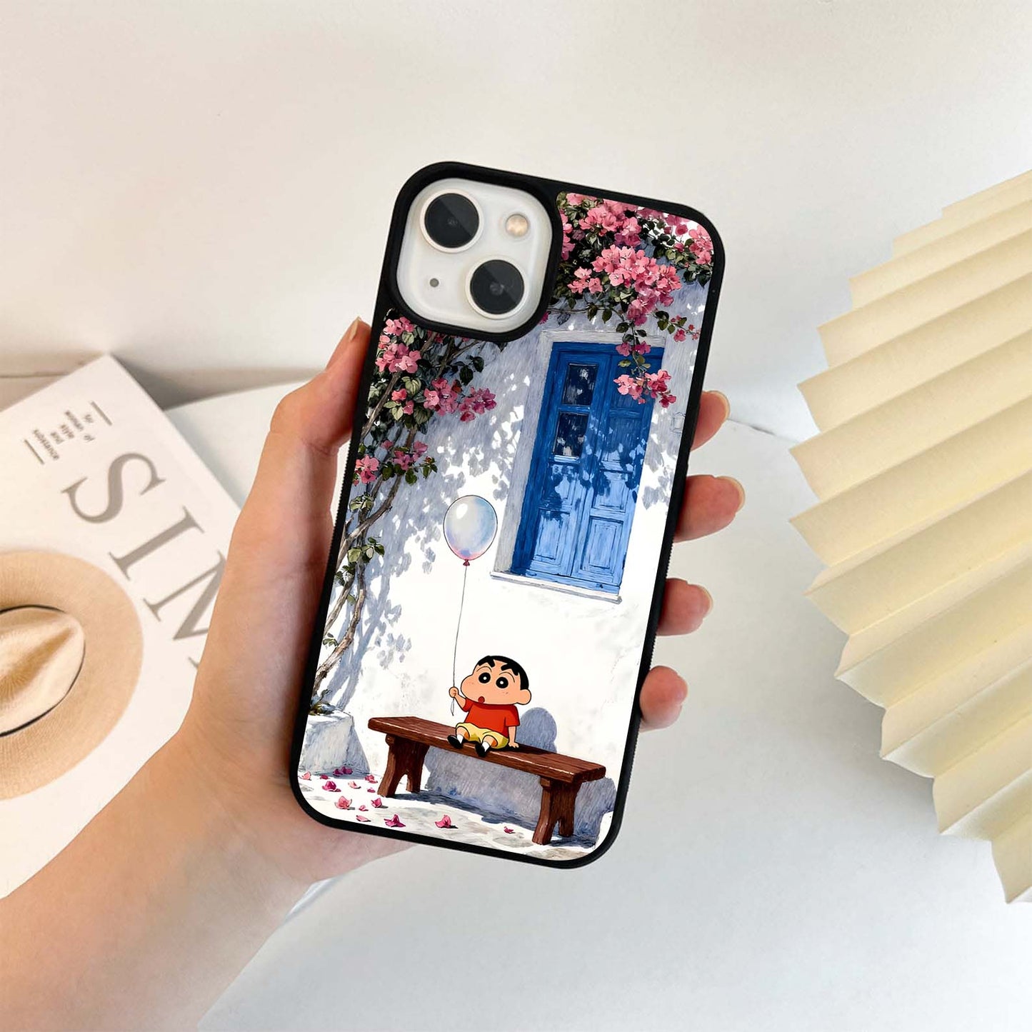 Shinchan Floral House Glass Case