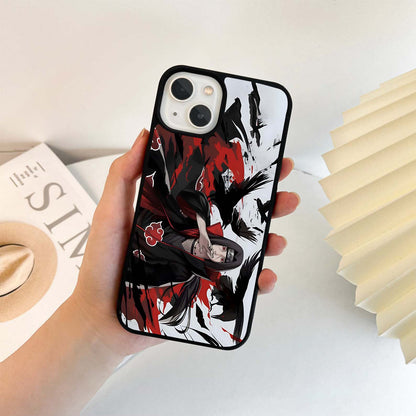 Crimson Crow Illusion Glass Case
