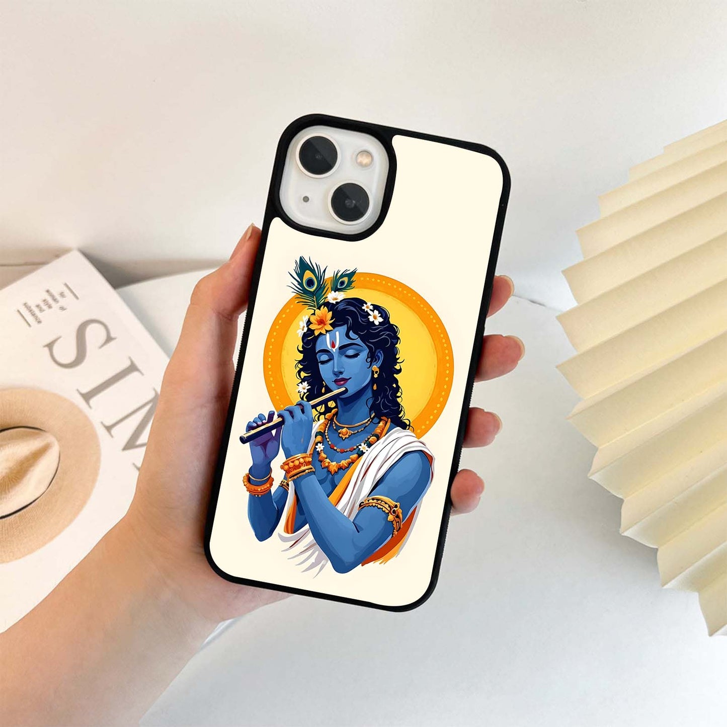Krishna Eternal Flute Glass Case