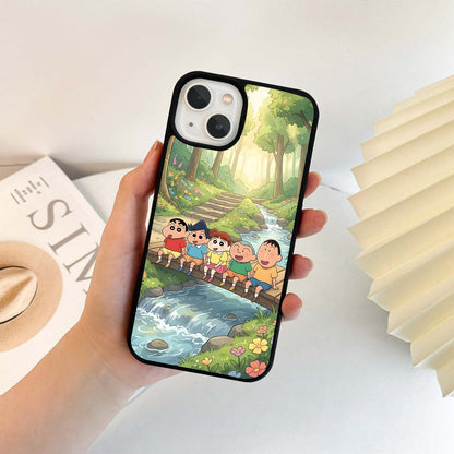 Shinchan Nature Friends Glass Case