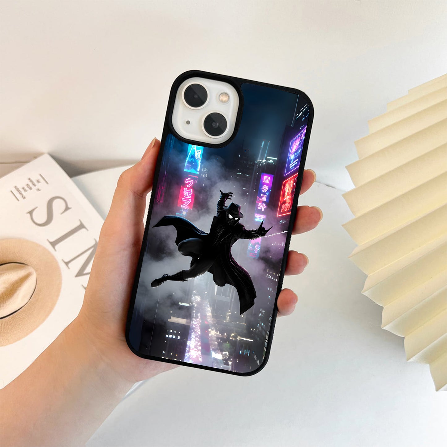 Noir Neon Phantom Glass Case