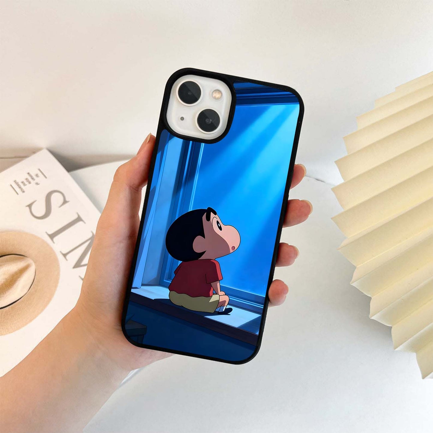 Shinchan Quiet Night Glass Case
