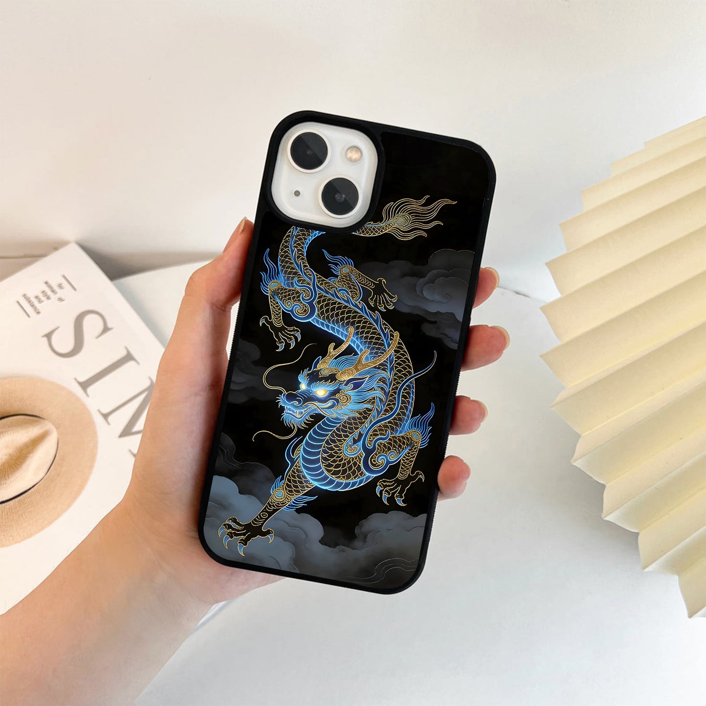 Azure Dragon Majesty Glass Case