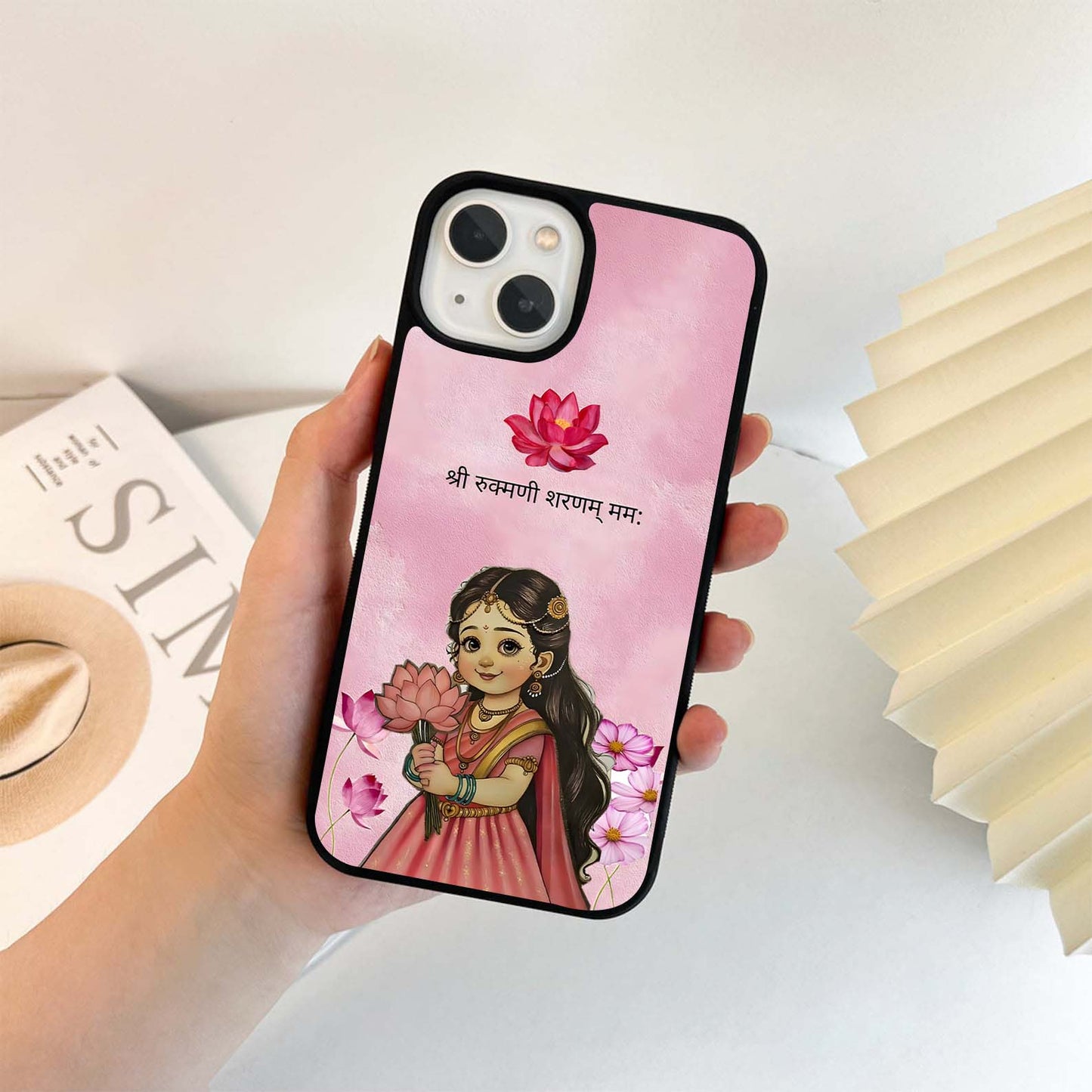 Radha Pink Blossom Glass Case