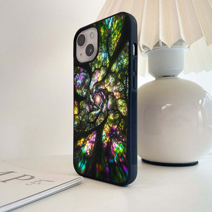 Radiant Forest Spiral Glass Case