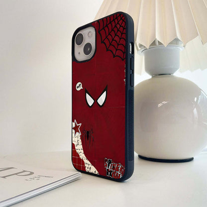 Spiderman Red Shadow Glass Case