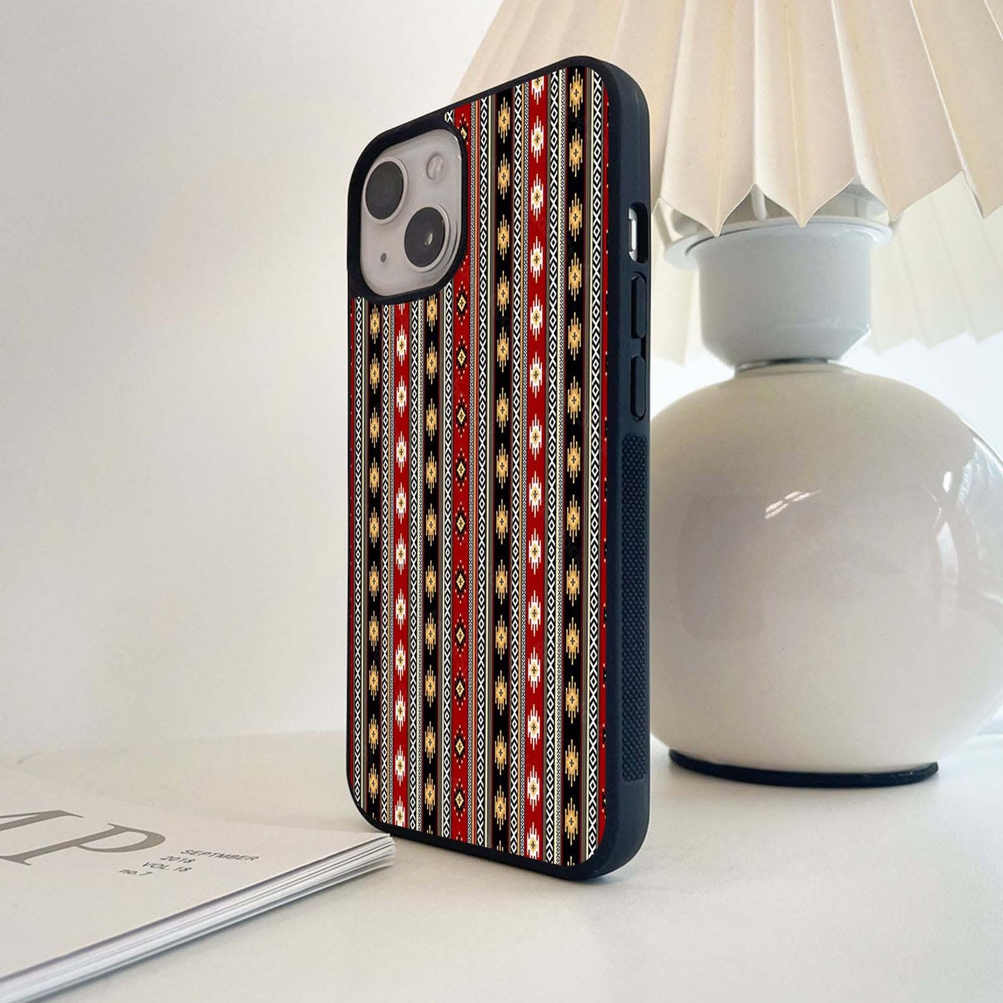 Folik Carpet Pattern Glass Case