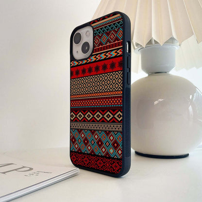 Boho Colorful Pattern Glass Case
