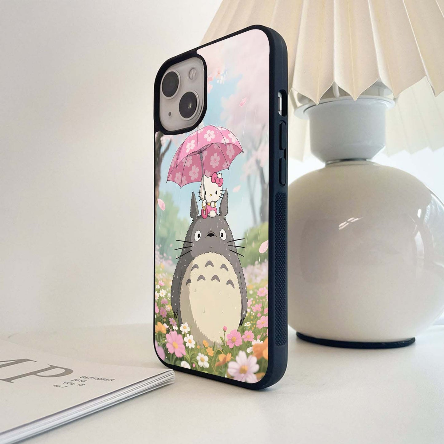 Hello Totoro Blossoms Glass Case