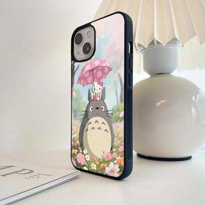 Hello Totoro Blossoms Glass Case