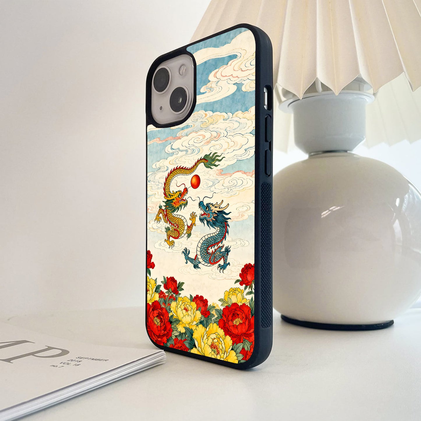 Celestial Dragon Harmony Glass Case