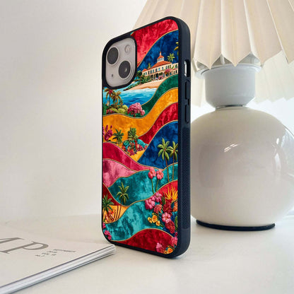 Velvet Island Waves Glass Case