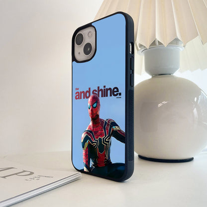 Spiderman Rise Shine Glass Case