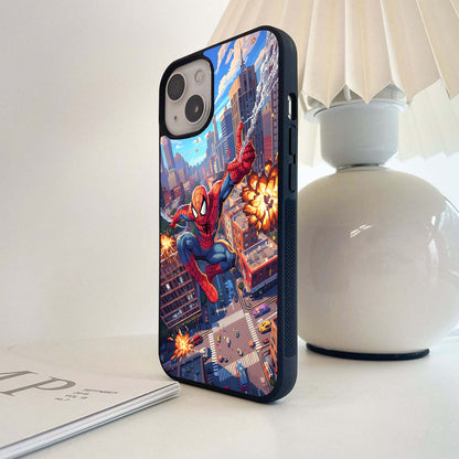 Spiderman Web Attack Glass Case