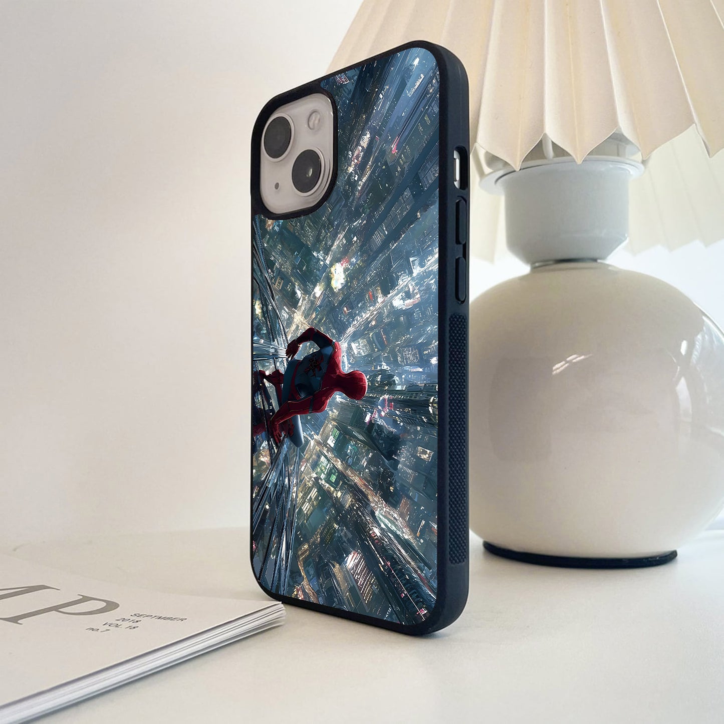 Spiderman Skyline Climber Glass Case