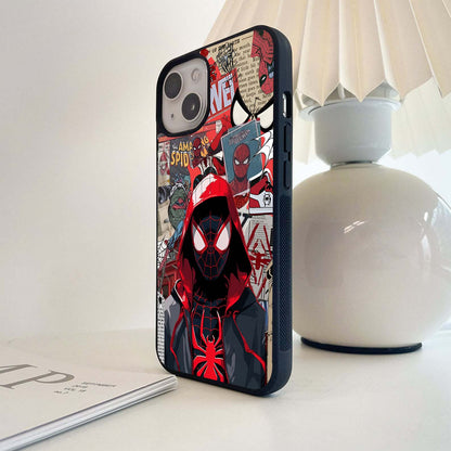 Spider Collage Street Glass Case