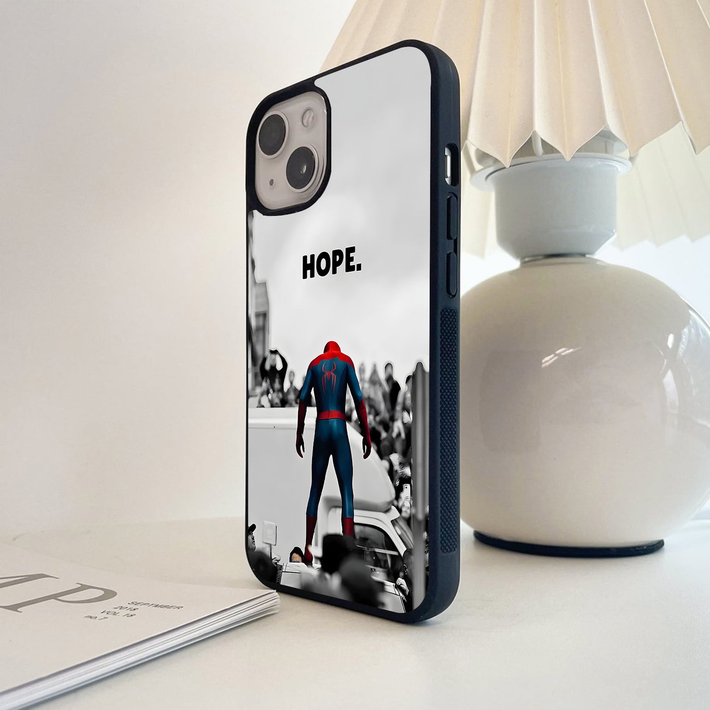 Spiderman Symbol Hope Glass Case