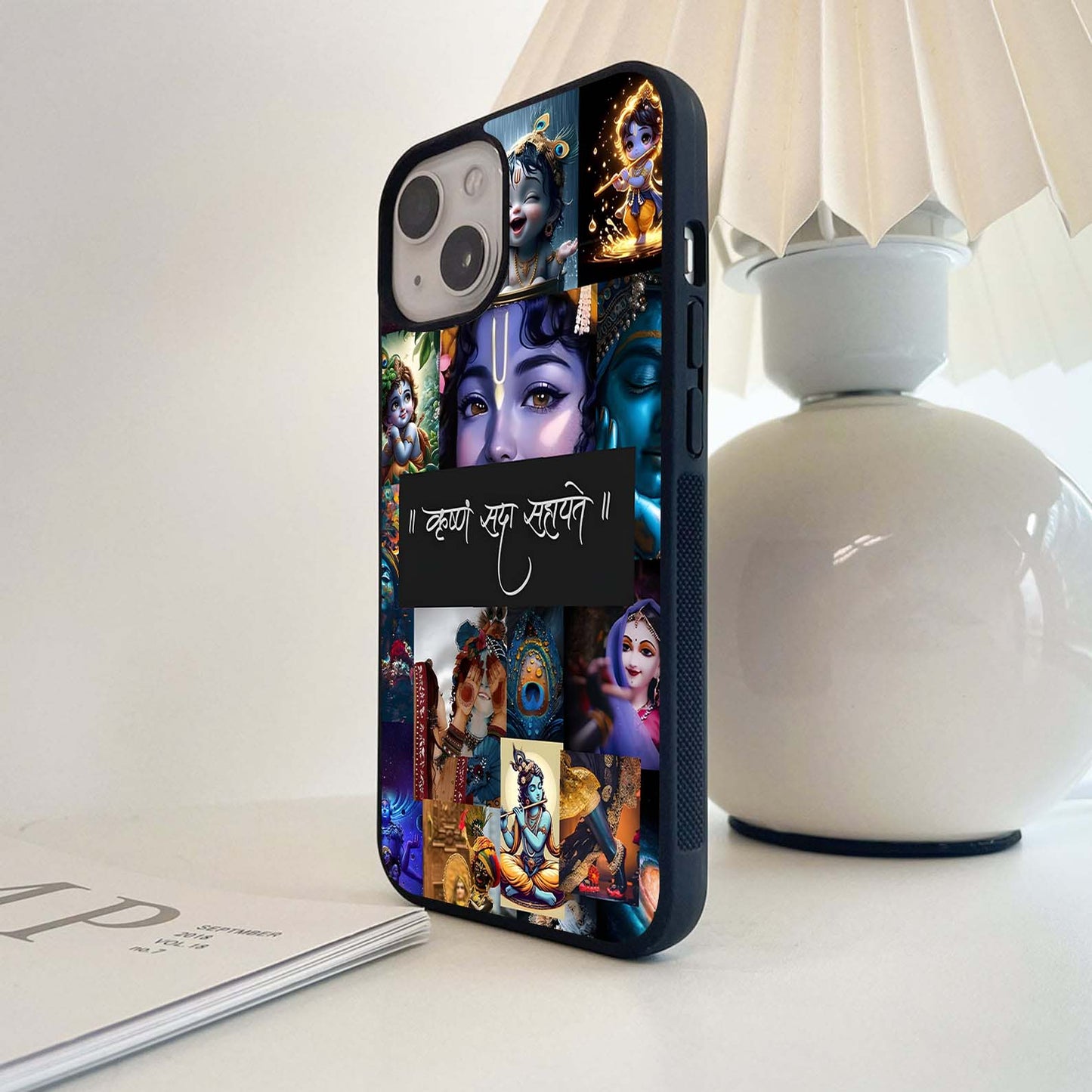 Krishna Sacred Bond Glass Case